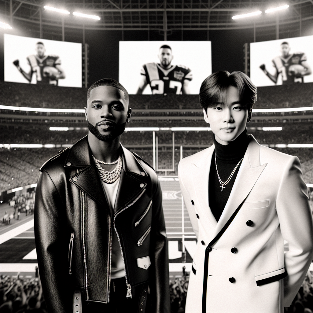 USHER presenta il trailer dell'Halftime Show del Superbowl con JungKook dei BTS