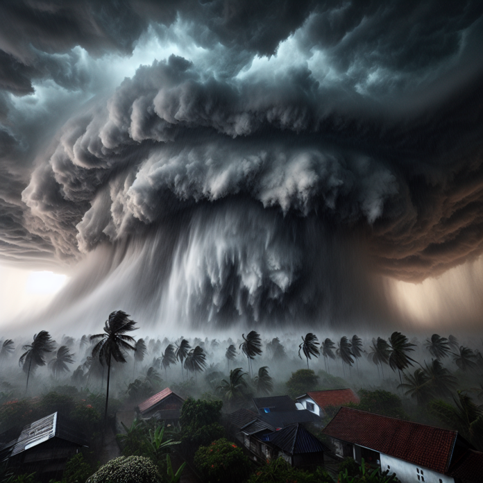 Maltempo in Indonesia: Tempesta di Vento e Pioggia Torrenziale | Video