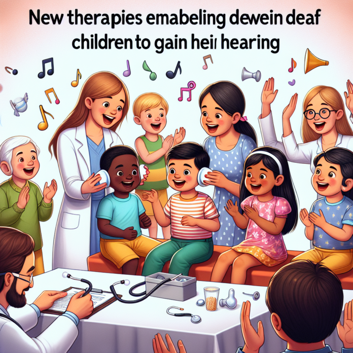 Grazie a delle nuove terapie è possibile far tornare l'udito in bambini non udenti