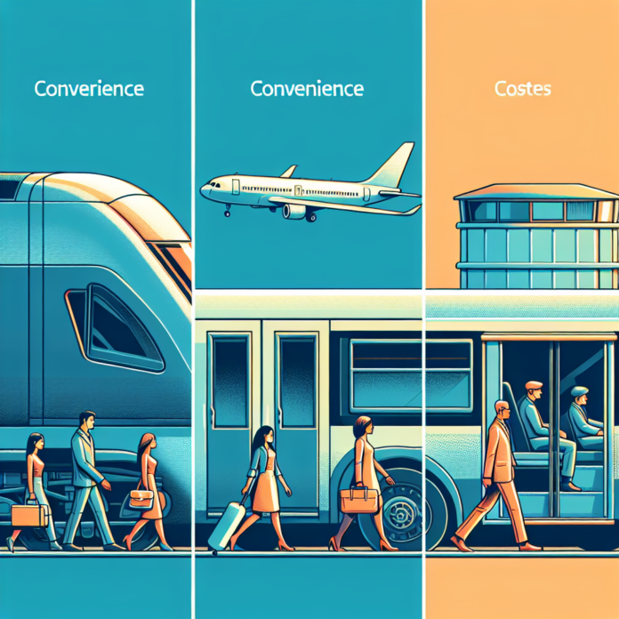 Treno, aereo oppure autobus: Quale è il mezzo di trasporto più conveniente?